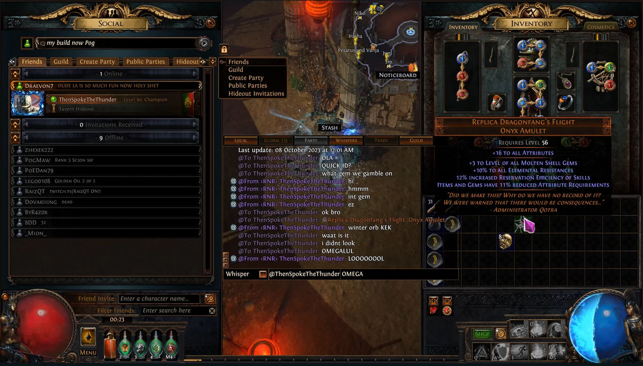 Path of Exile: Replica Dragonfang’s Flight Vendor Recipe